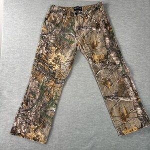 Realtree Camo Cotton Canvas Pants 34x30 Workwear 5458-5-RT (Fits 34x27)